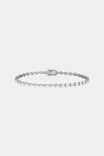 4.5 TCW Pear East-West Stones Lab Grown Diamond Tennis Bracelet
