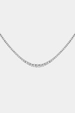 6 TCW Round Lab Grown Diamond Tennis Necklace