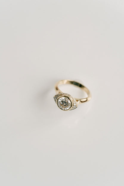 Marquise Shaped Three Stone Lab Grown Diamond Engagement Ring