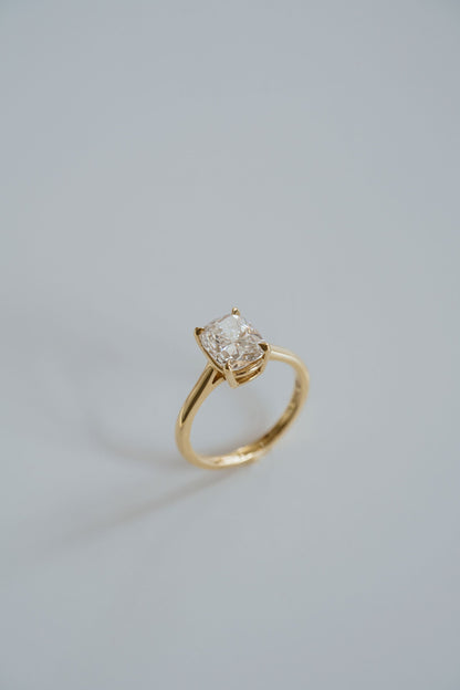 Marquise Shaped Three Stone Lab Grown Diamond Engagement Ring