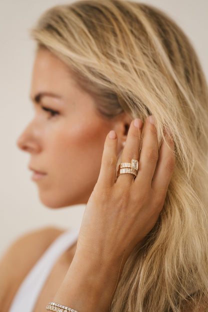 0.25 TCW Round Shaped Half Eternity Lab Grown Diamond Wedding Band