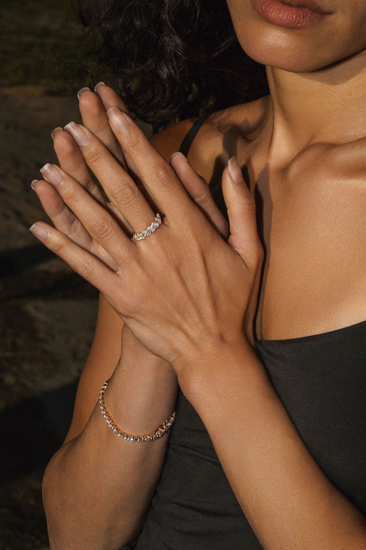 0.25 TCW Round Shaped Half Eternity Lab Grown Diamond Wedding Band