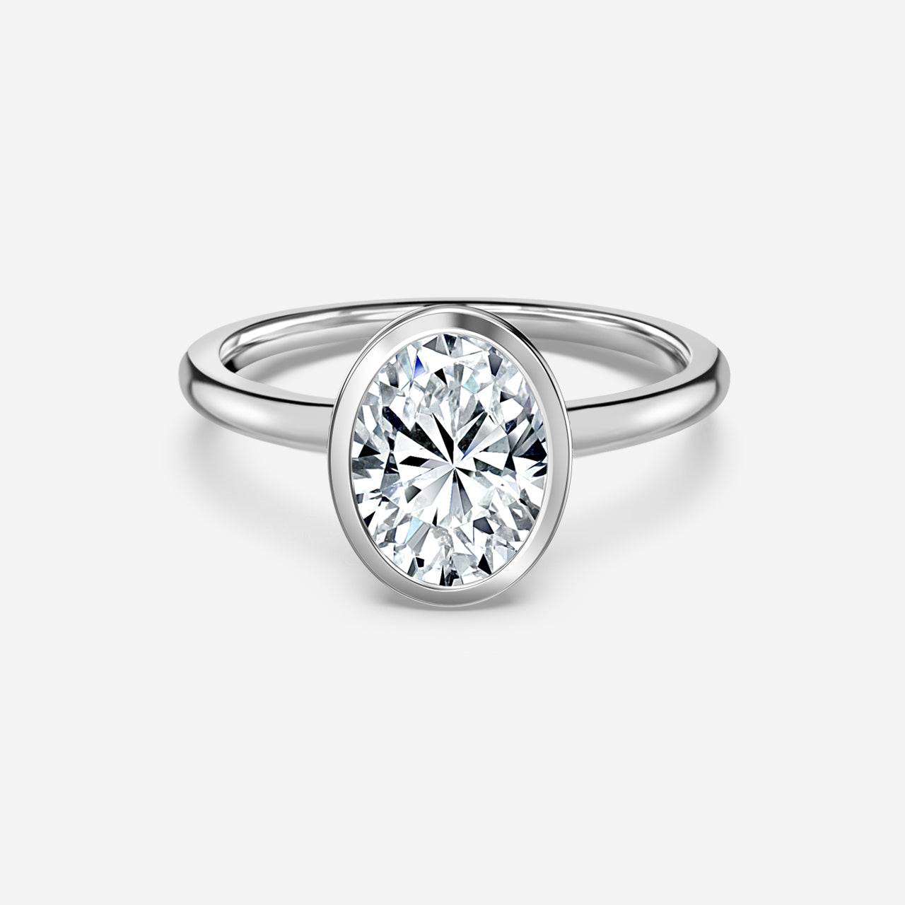 Marquise Shaped Three Stone Lab Grown Diamond Engagement Ring