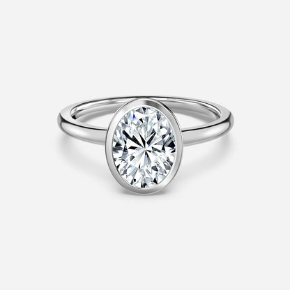 Marquise Shaped Three Stone Lab Grown Diamond Engagement Ring