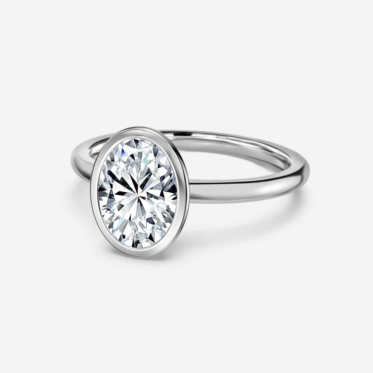 Marquise Shaped Three Stone Lab Grown Diamond Engagement Ring