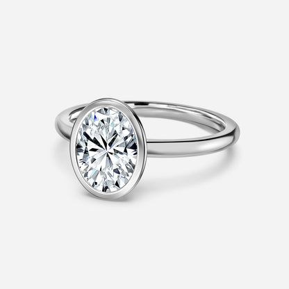 Marquise Shaped Three Stone Lab Grown Diamond Engagement Ring