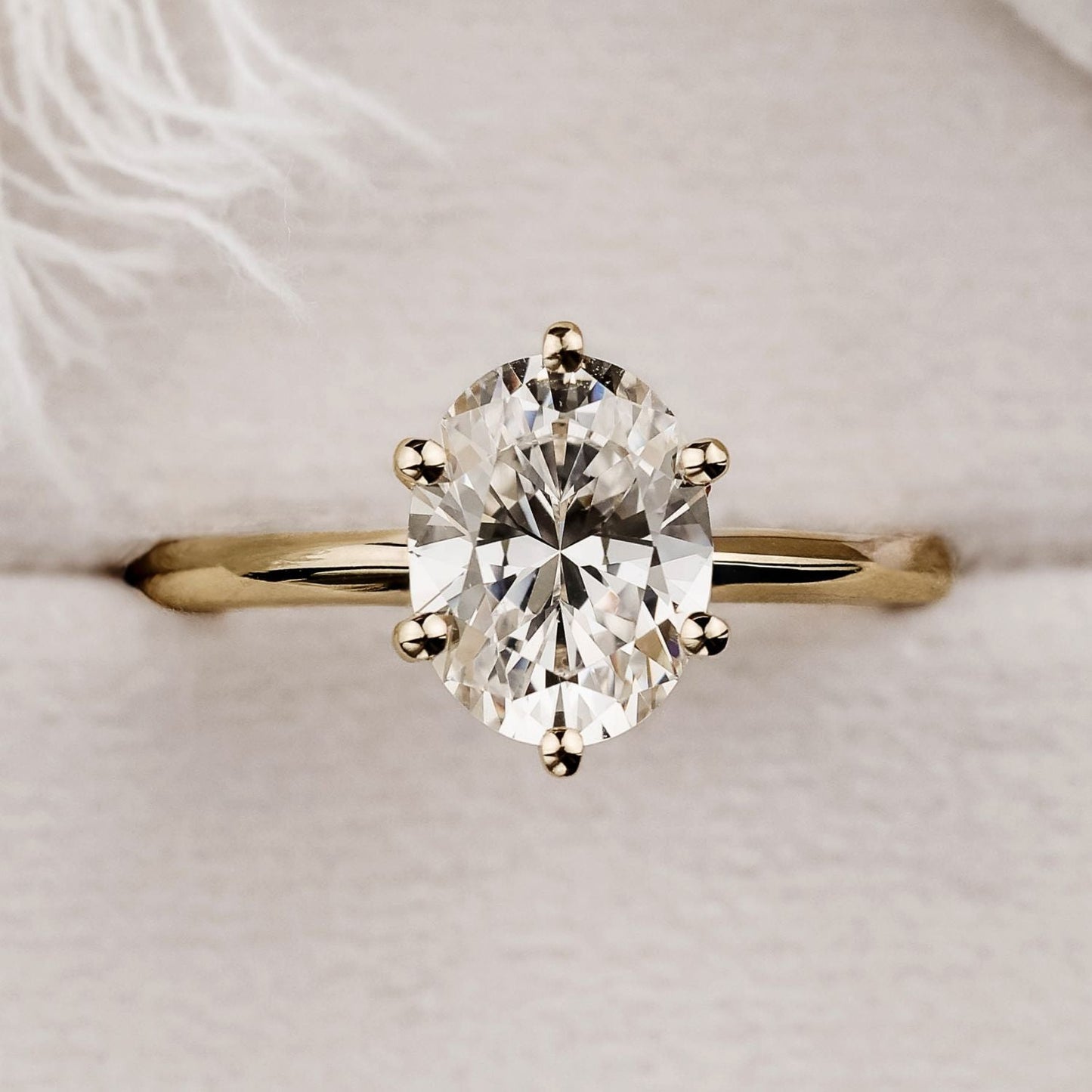 Marquise Shaped Three Stone Lab Grown Diamond Engagement Ring