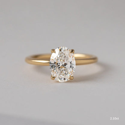 Marquise Shaped Three Stone Lab Grown Diamond Engagement Ring