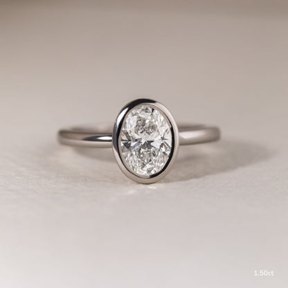 Marquise Shaped Three Stone Lab Grown Diamond Engagement Ring