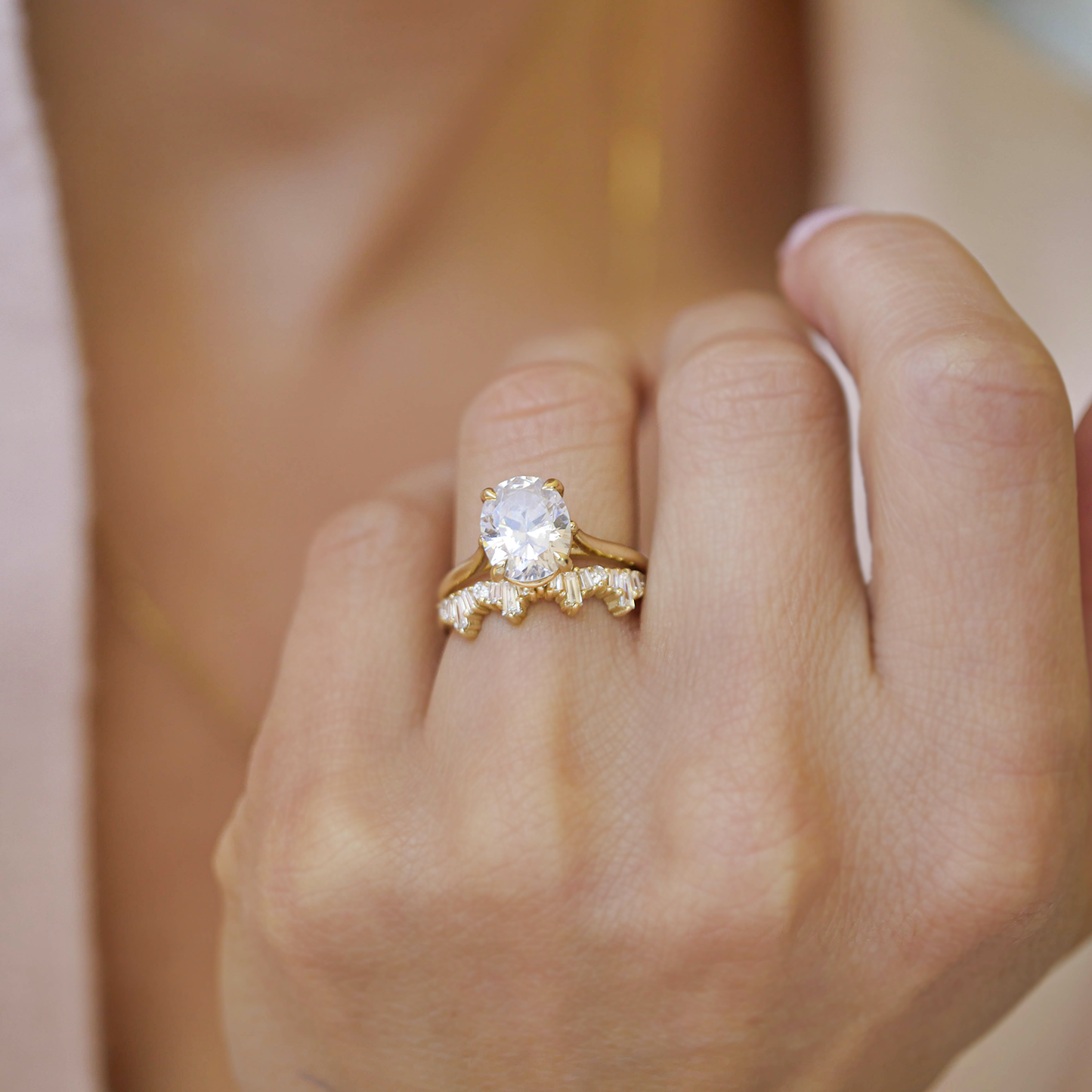 0.25 TCW Round Shaped Half Eternity Lab Grown Diamond Wedding Band