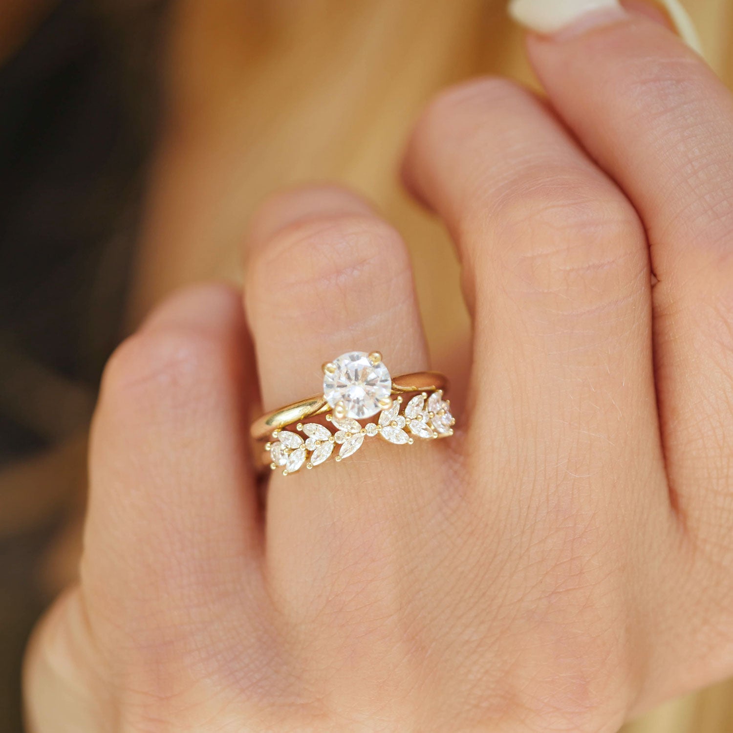 0.25 TCW Round Shaped Half Eternity Lab Grown Diamond Wedding Band