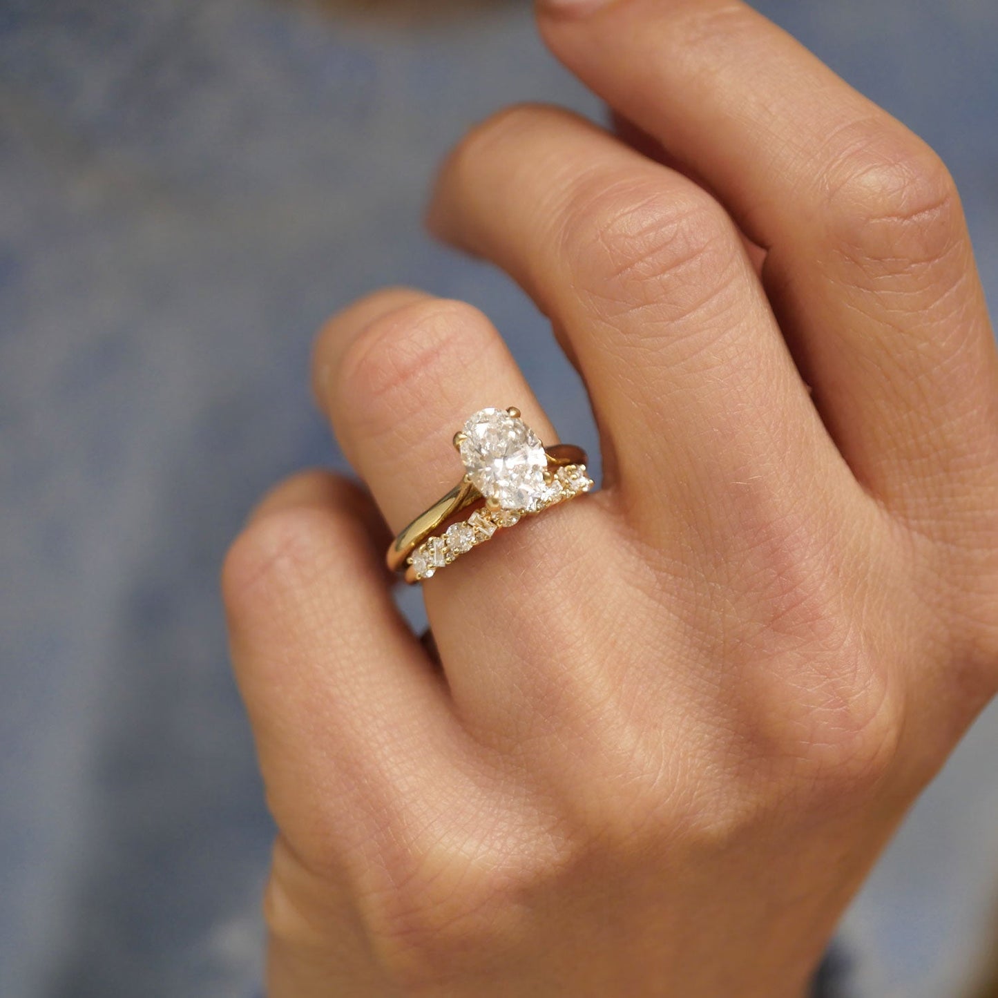 0.25 TCW Round Shaped Half Eternity Lab Grown Diamond Wedding Band