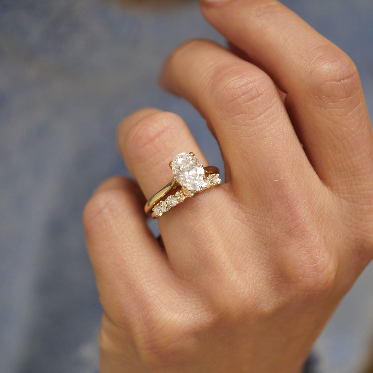 0.25 TCW Round Shaped Half Eternity Lab Grown Diamond Wedding Band