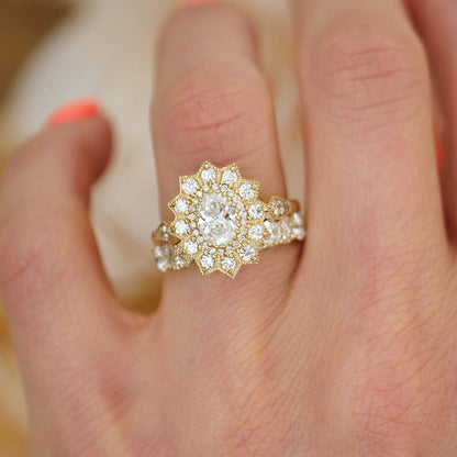 Marquise Shaped Three Stone Lab Grown Diamond Engagement Ring