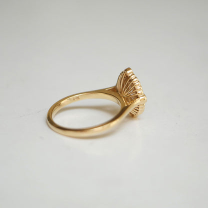 Marquise Shaped Three Stone Lab Grown Diamond Engagement Ring