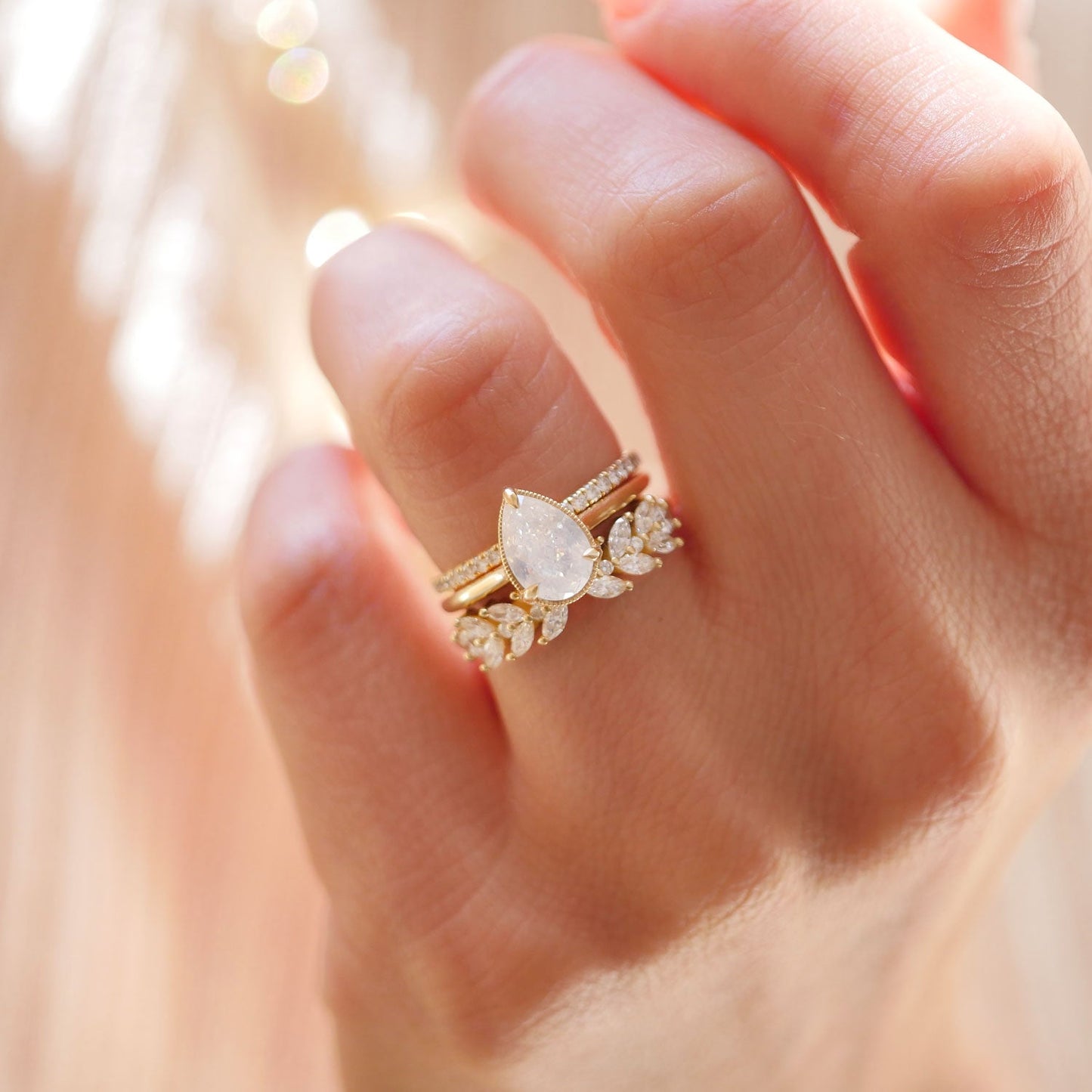 0.25 TCW Round Shaped Half Eternity Lab Grown Diamond Wedding Band