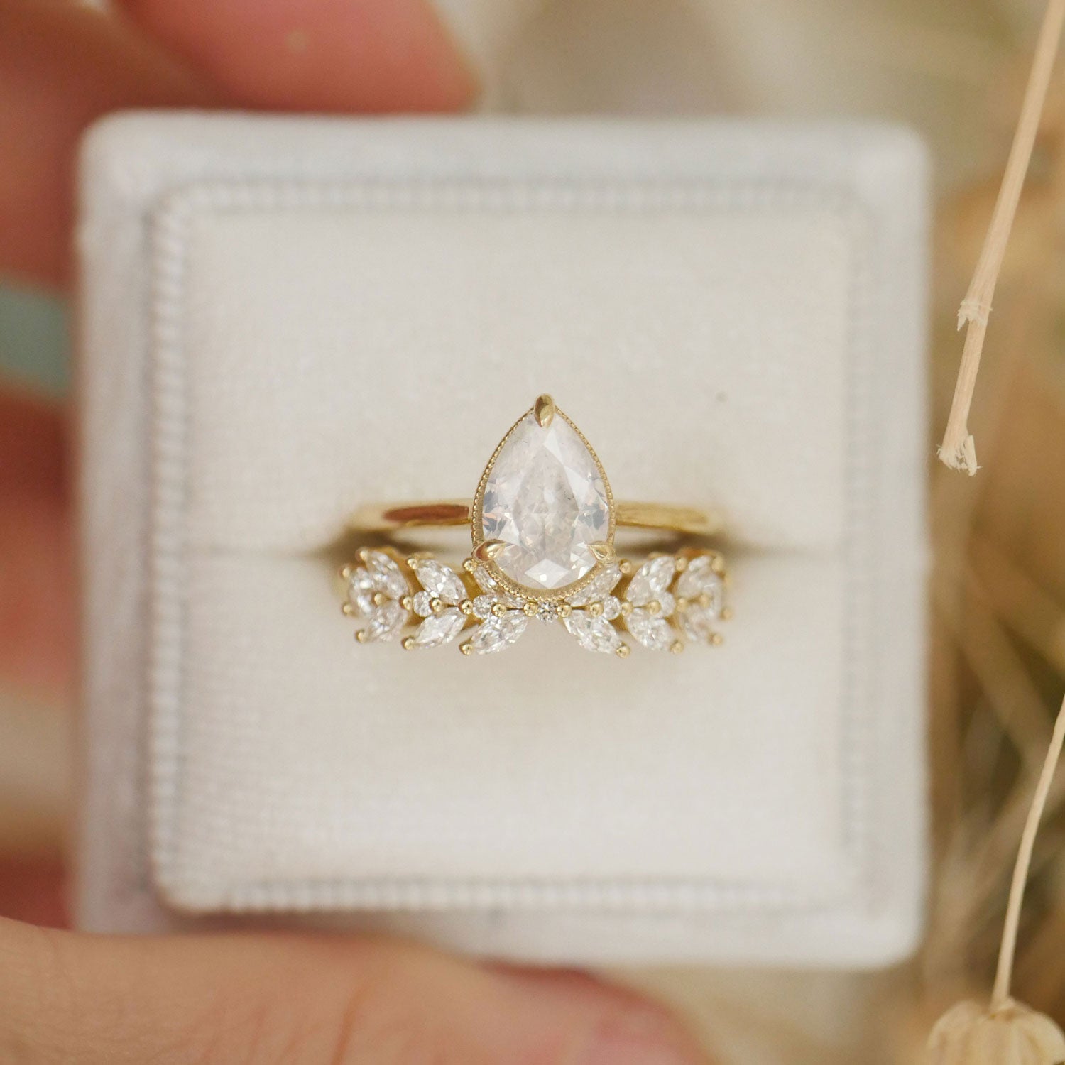 0.25 TCW Round Shaped Half Eternity Lab Grown Diamond Wedding Band