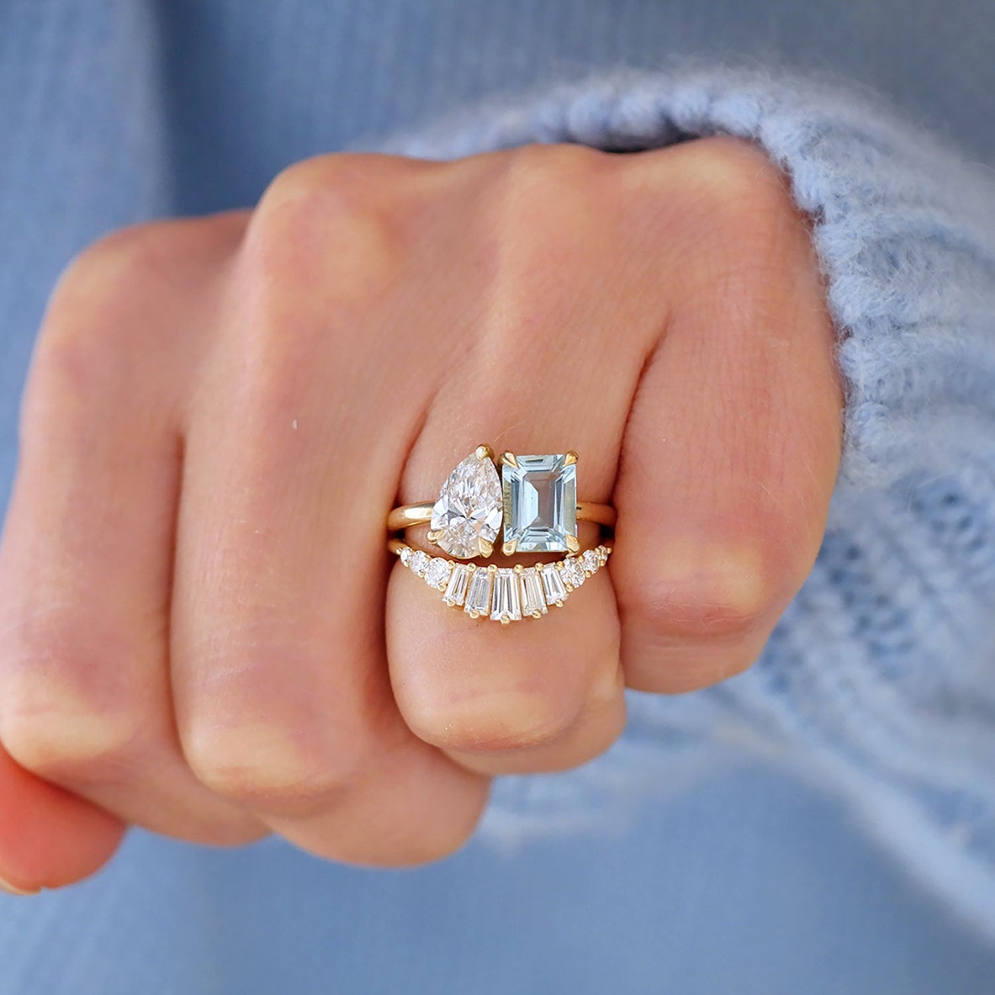 0.25 TCW Round Shaped Half Eternity Lab Grown Diamond Wedding Band