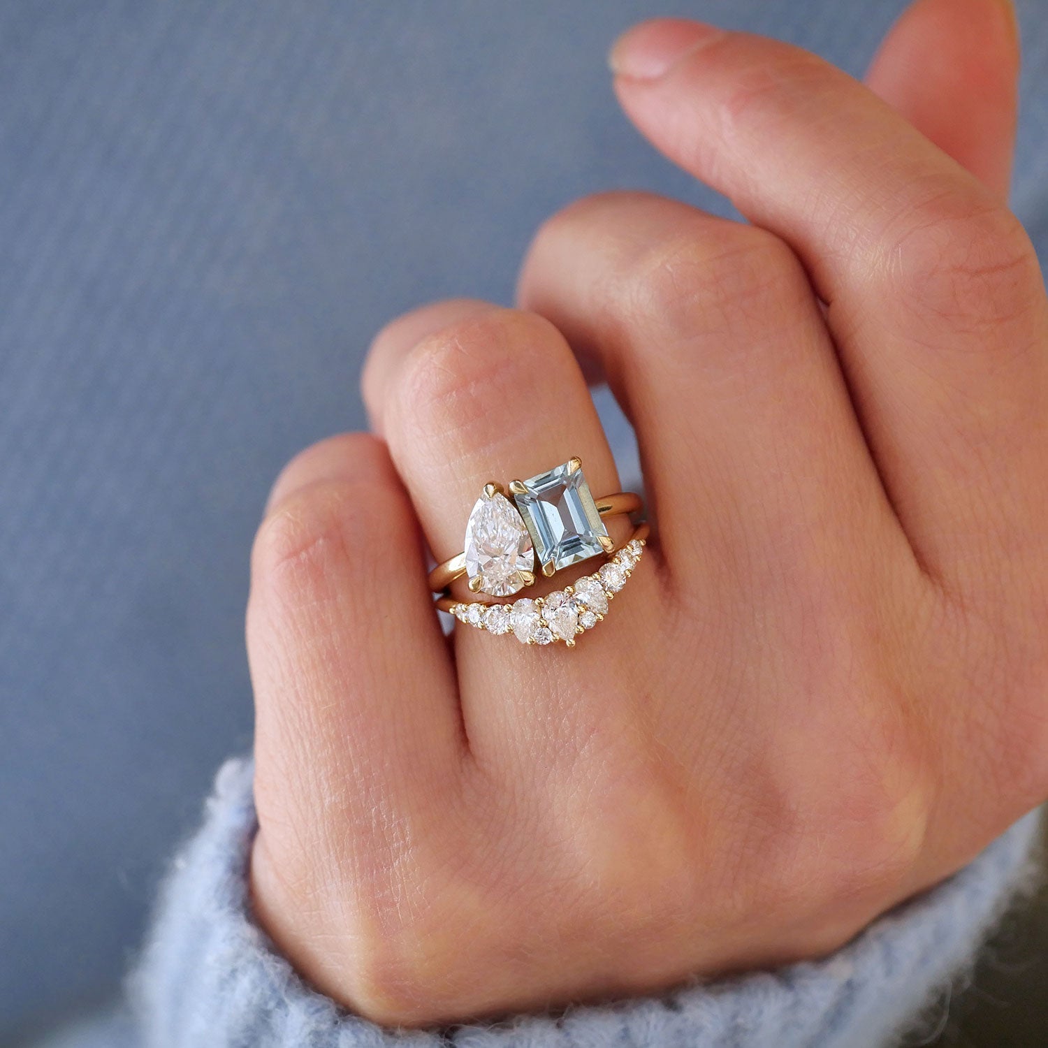 0.25 TCW Round Shaped Half Eternity Lab Grown Diamond Wedding Band