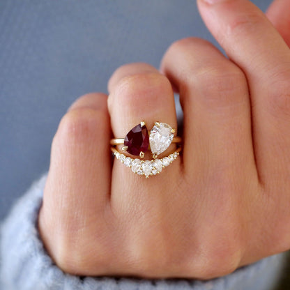 0.25 TCW Round Shaped Half Eternity Lab Grown Diamond Wedding Band