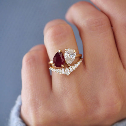 0.25 TCW Round Shaped Half Eternity Lab Grown Diamond Wedding Band