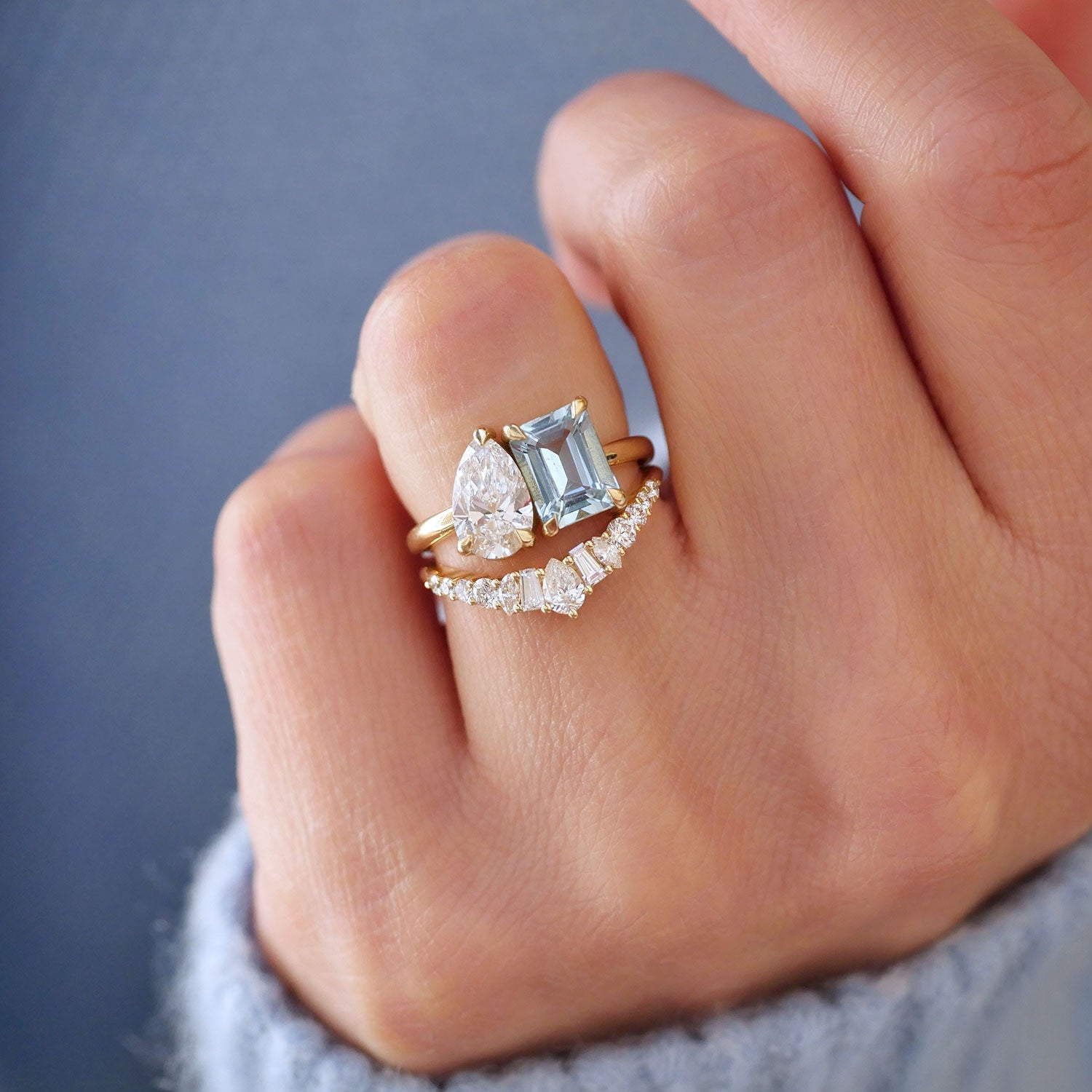 0.25 TCW Round Shaped Half Eternity Lab Grown Diamond Wedding Band