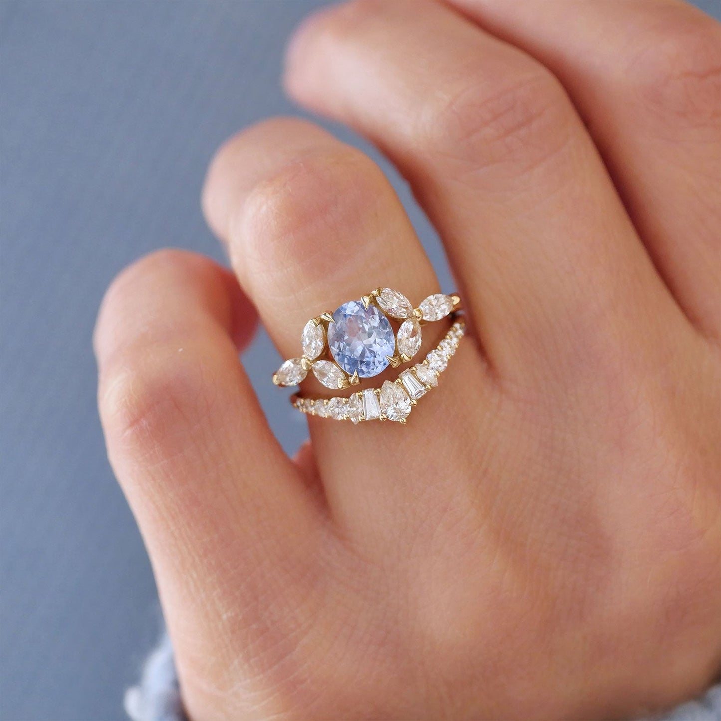 0.25 TCW Round Shaped Half Eternity Lab Grown Diamond Wedding Band