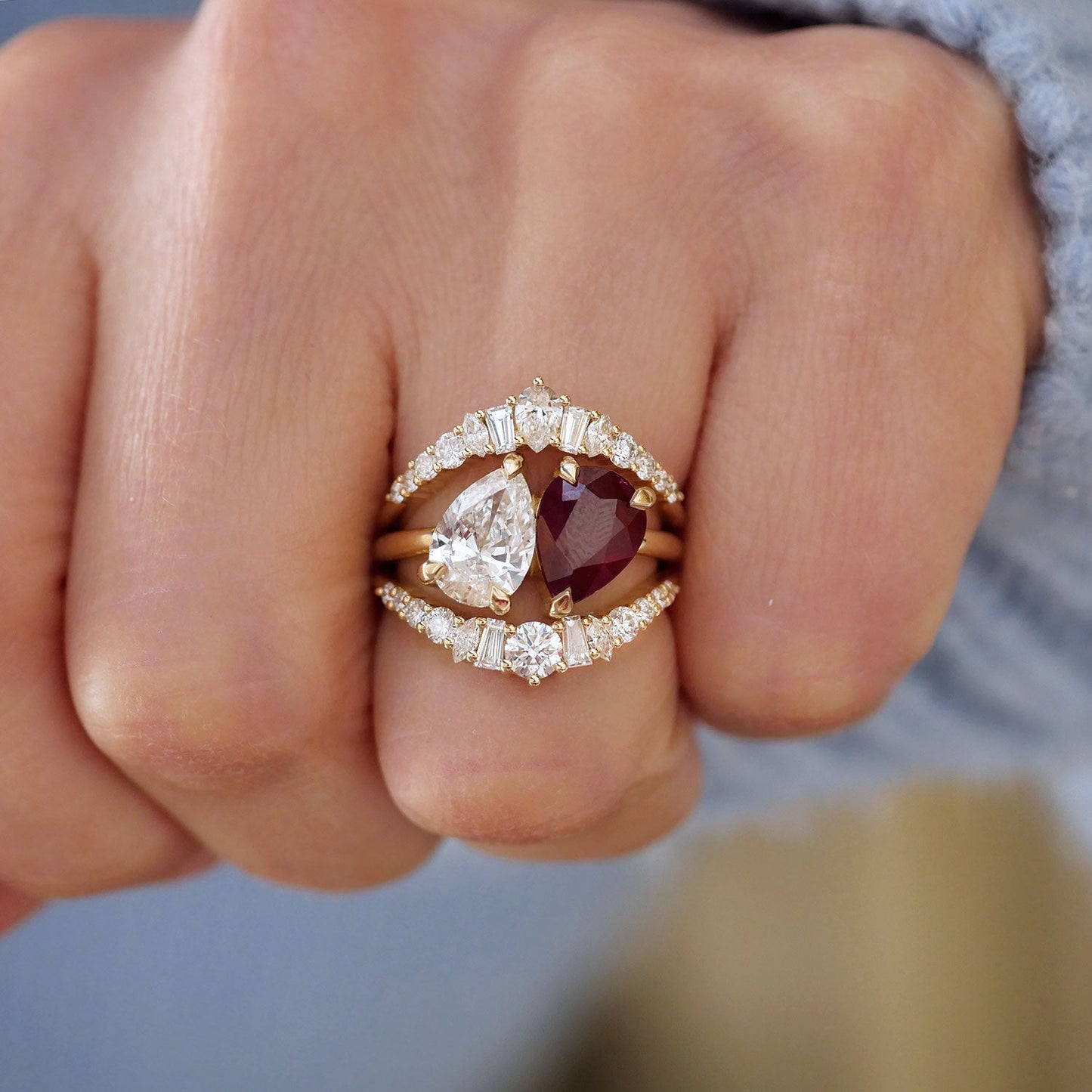 0.25 TCW Round Shaped Half Eternity Lab Grown Diamond Wedding Band