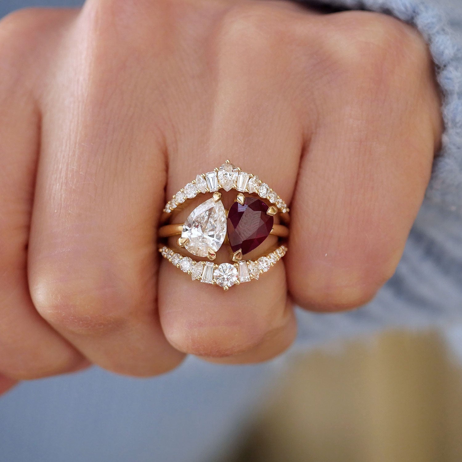 0.25 TCW Round Shaped Half Eternity Lab Grown Diamond Wedding Band