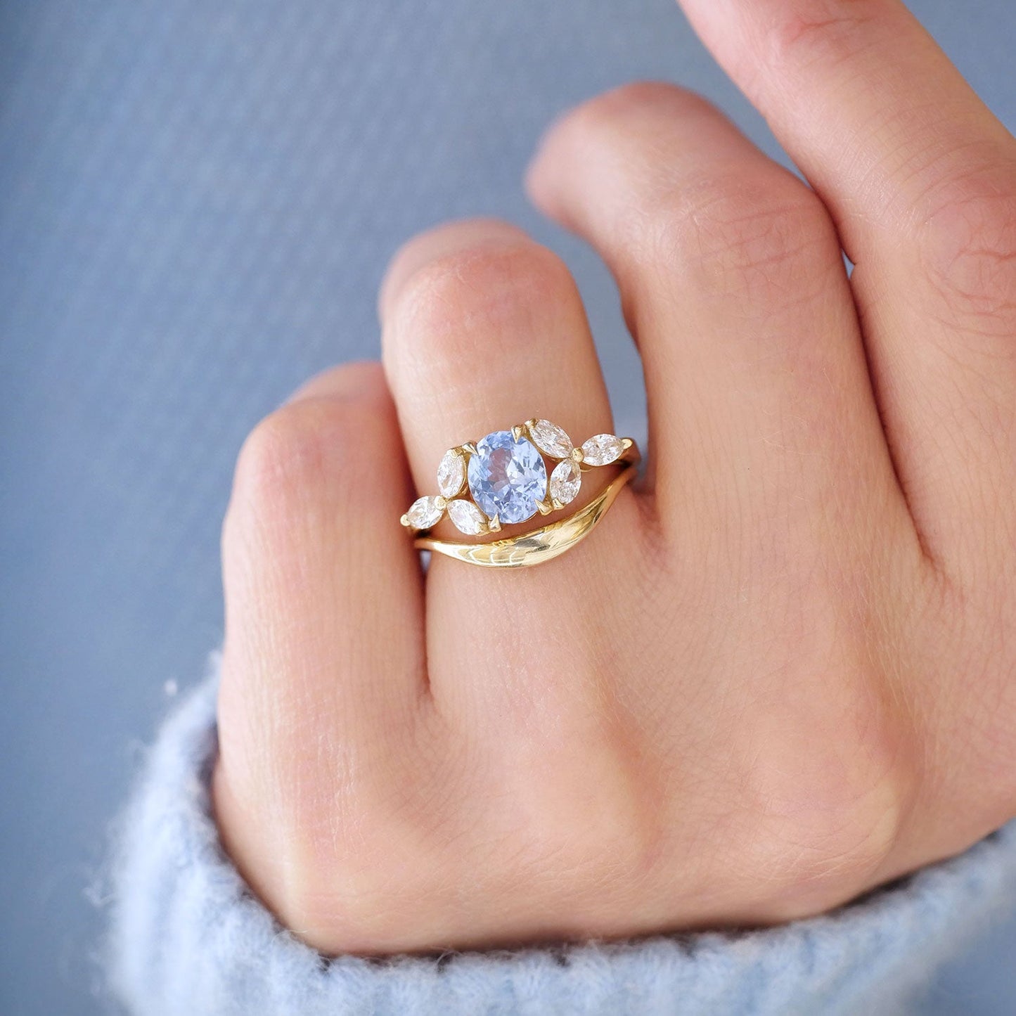 0.25 TCW Round Shaped Half Eternity Lab Grown Diamond Wedding Band