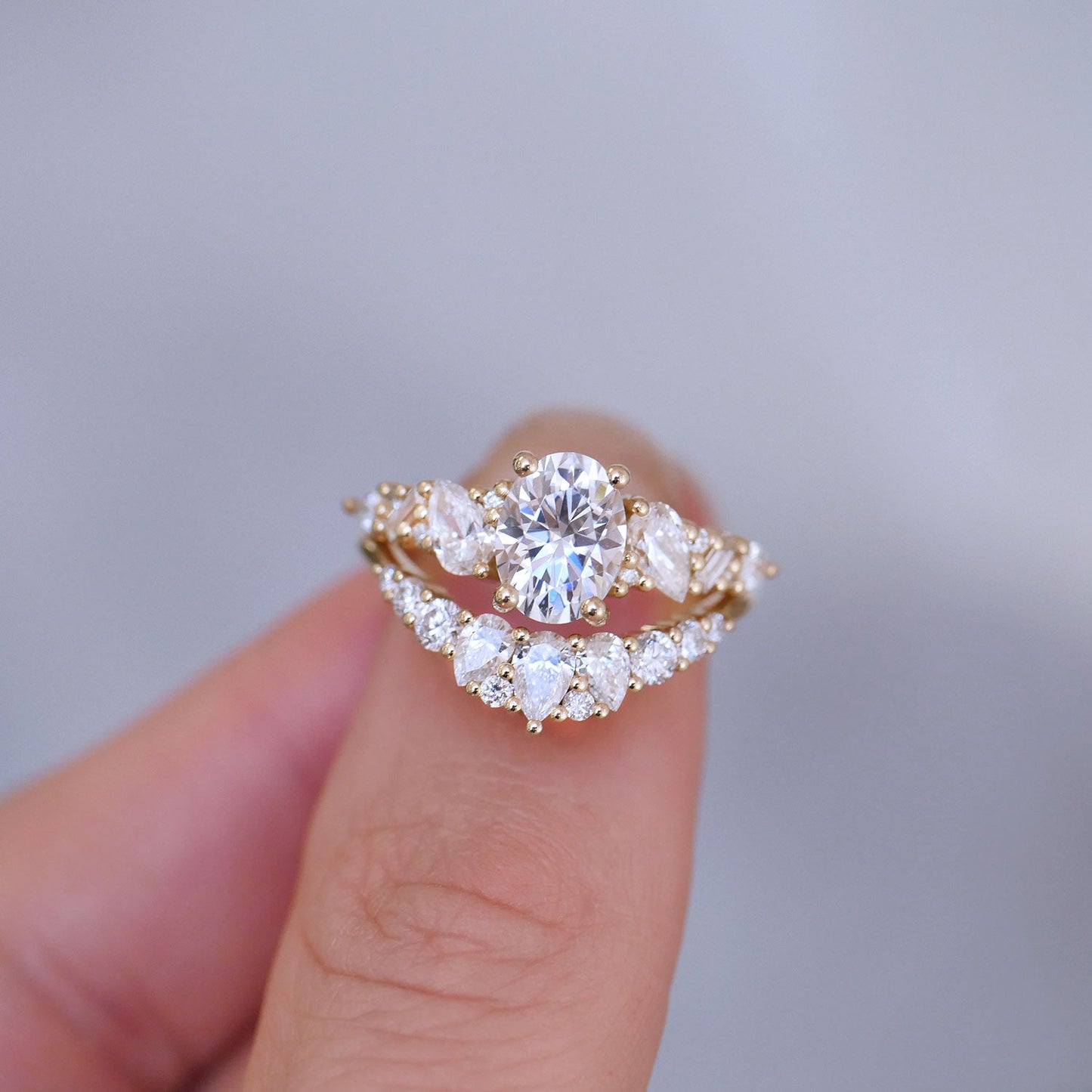 0.25 TCW Round Shaped Half Eternity Lab Grown Diamond Wedding Band