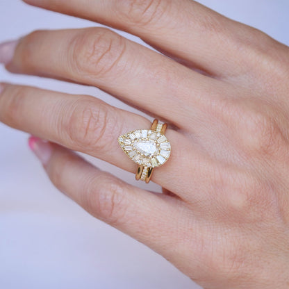 0.25 TCW Round Shaped Half Eternity Lab Grown Diamond Wedding Band