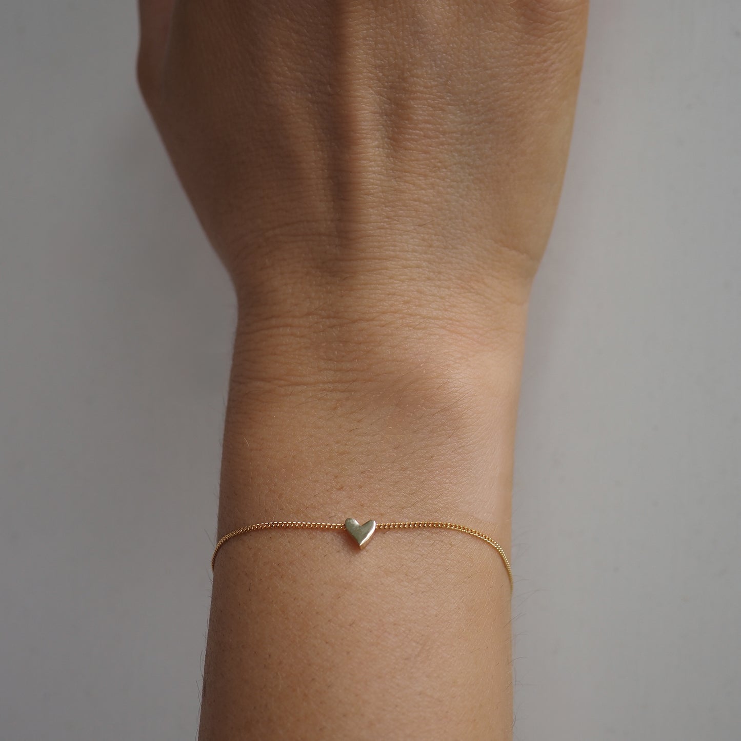 Hand Drawn Heart Chain Bracelet