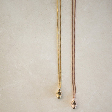 Bean Shaped Pendant Necklace
