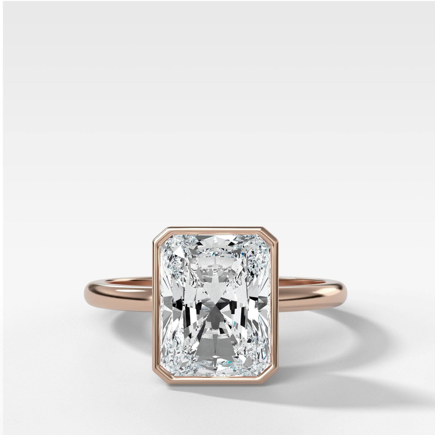 Marquise Shaped Three Stone Lab Grown Diamond Engagement Ring