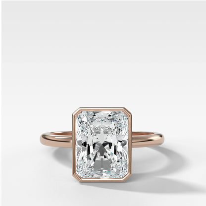 Marquise Shaped Three Stone Lab Grown Diamond Engagement Ring