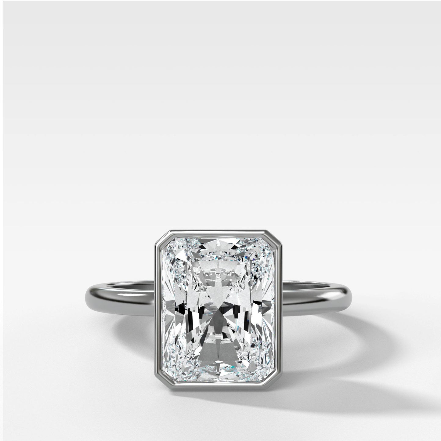 Marquise Shaped Three Stone Lab Grown Diamond Engagement Ring