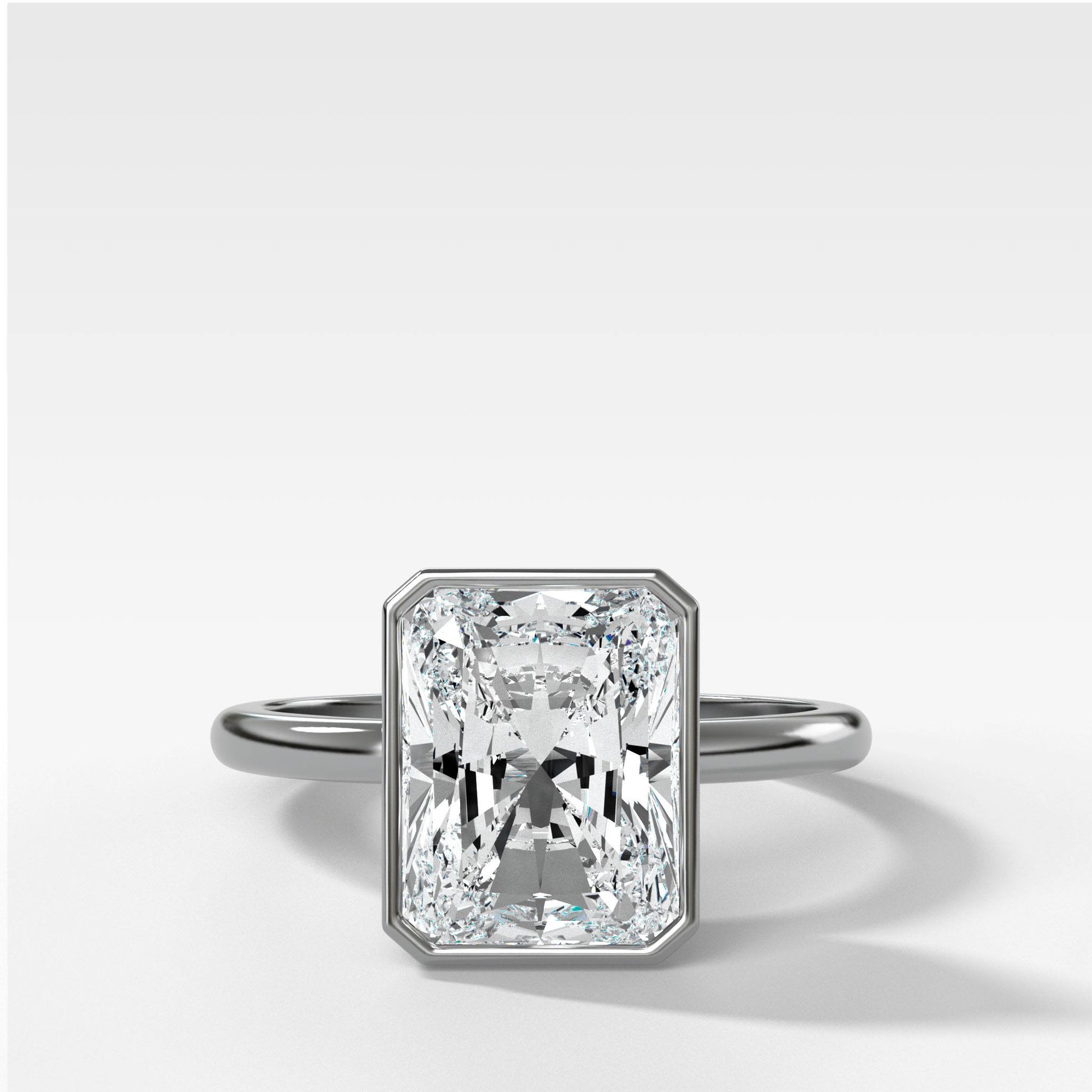 Marquise Shaped Three Stone Lab Grown Diamond Engagement Ring