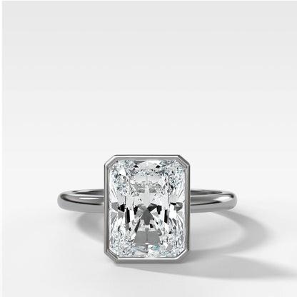 Marquise Shaped Three Stone Lab Grown Diamond Engagement Ring