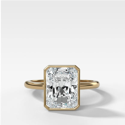 Marquise Shaped Three Stone Lab Grown Diamond Engagement Ring