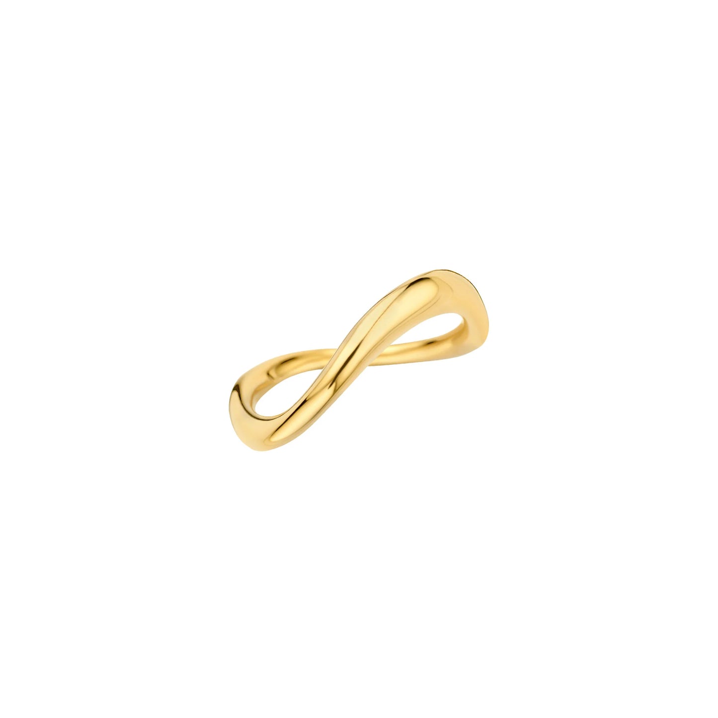 Bow Plain Solid Gold Wedding Band