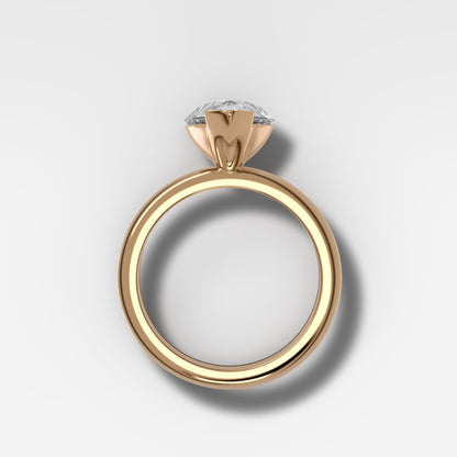 Marquise Shaped Three Stone Lab Grown Diamond Engagement Ring