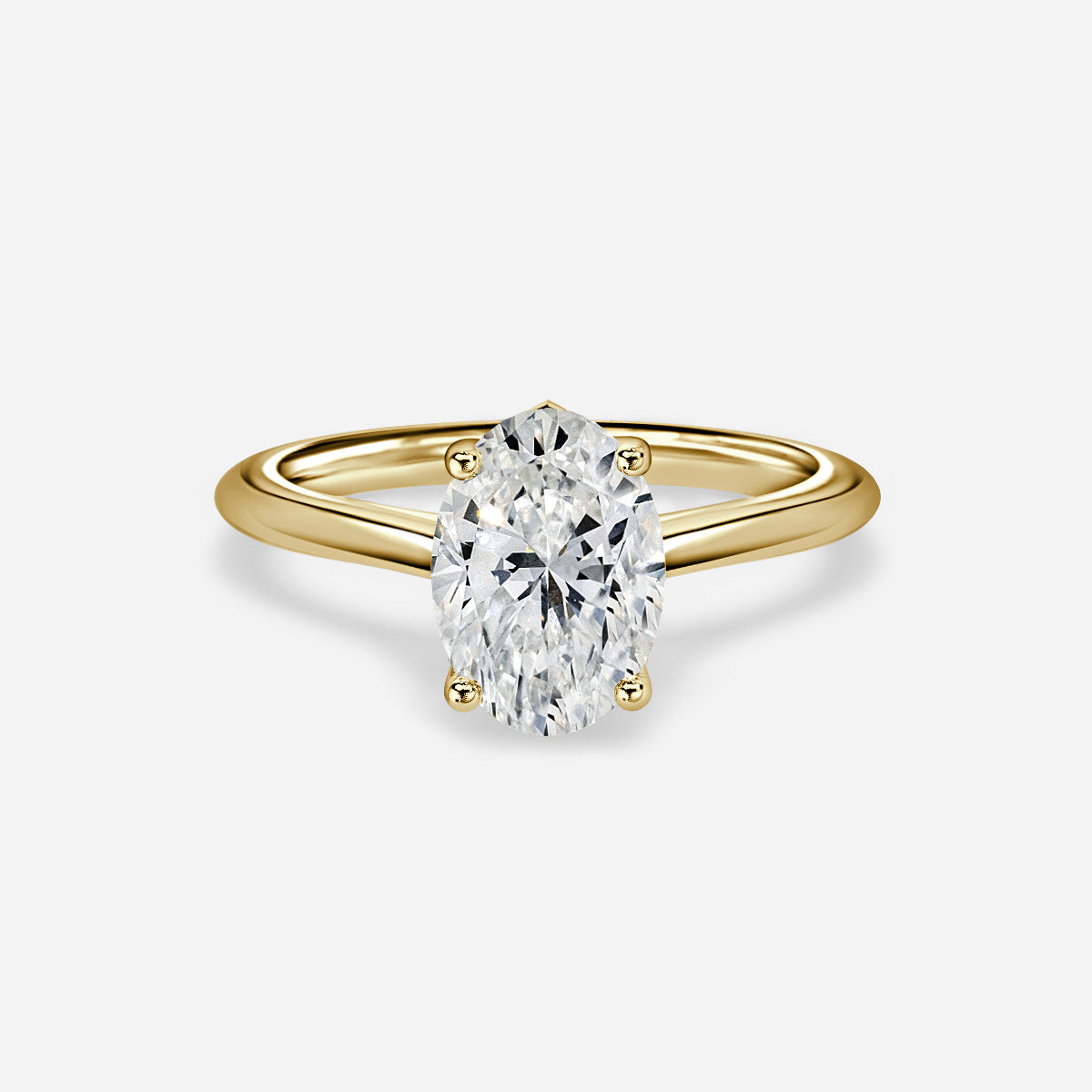 Marquise Shaped Three Stone Lab Grown Diamond Engagement Ring