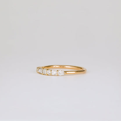 0.40 TCW Round, Pear, Marquise & Baguette Stones Half Eternity Lab Grown Diamond Wedding Band