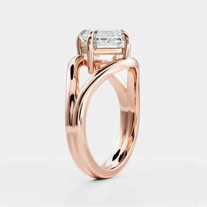 Marquise Cut Cluster Styled Lab Grown Diamond Engagement Ring