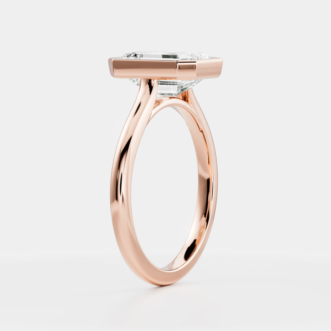 Marquise Cut Cluster Styled Lab Grown Diamond Engagement Ring