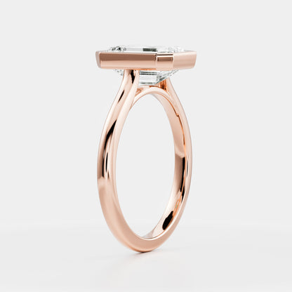 Marquise Cut Cluster Styled Lab Grown Diamond Engagement Ring