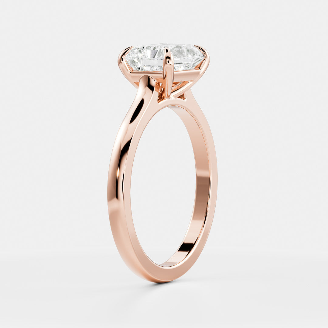 Marquise Cut Cluster Styled Lab Grown Diamond Engagement Ring