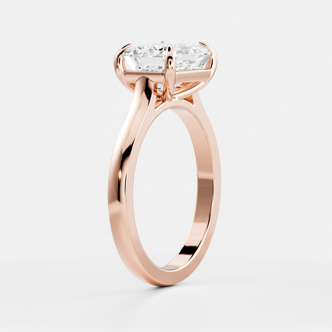 Marquise Cut Cluster Styled Lab Grown Diamond Engagement Ring