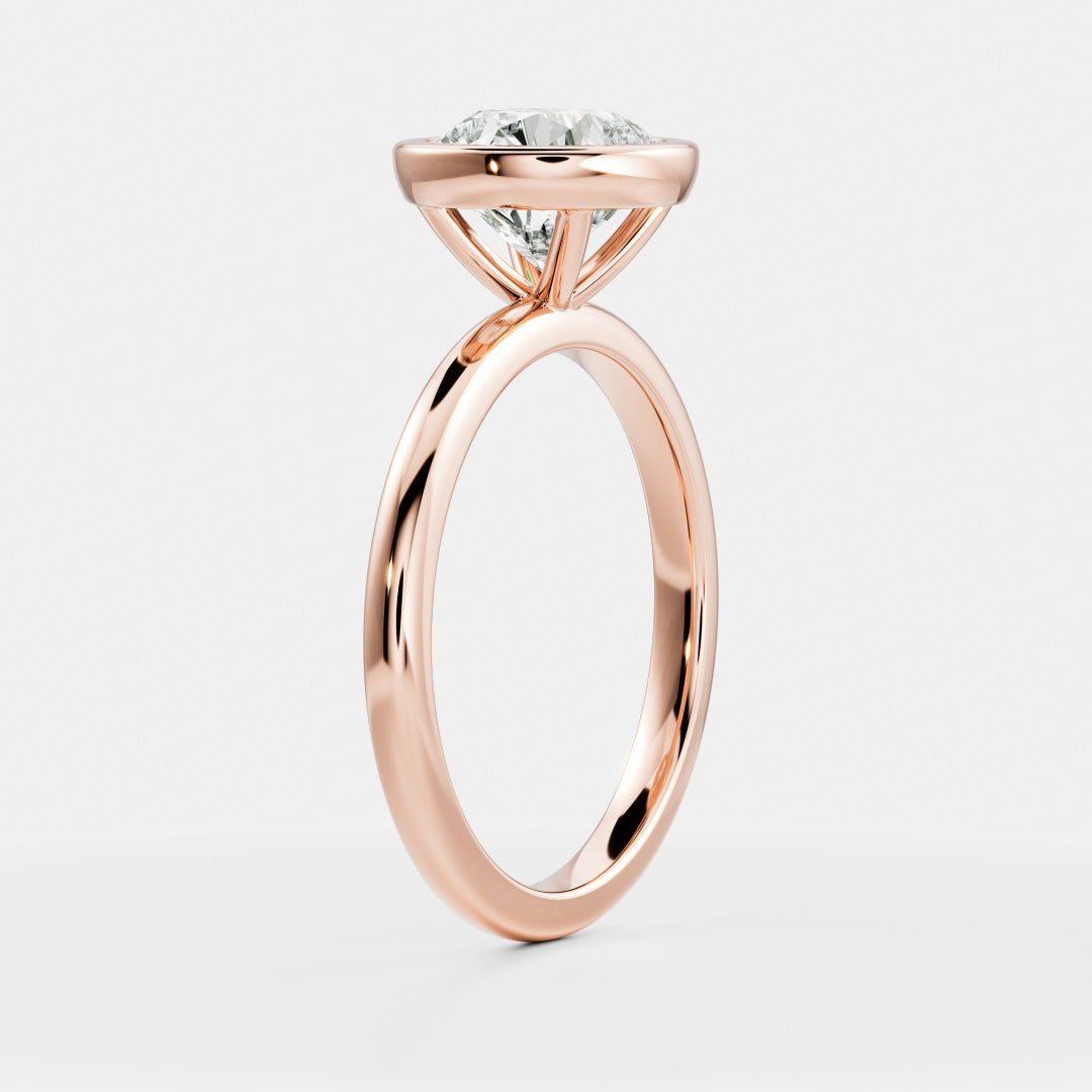 Marquise Cut Cluster Styled Lab Grown Diamond Engagement Ring